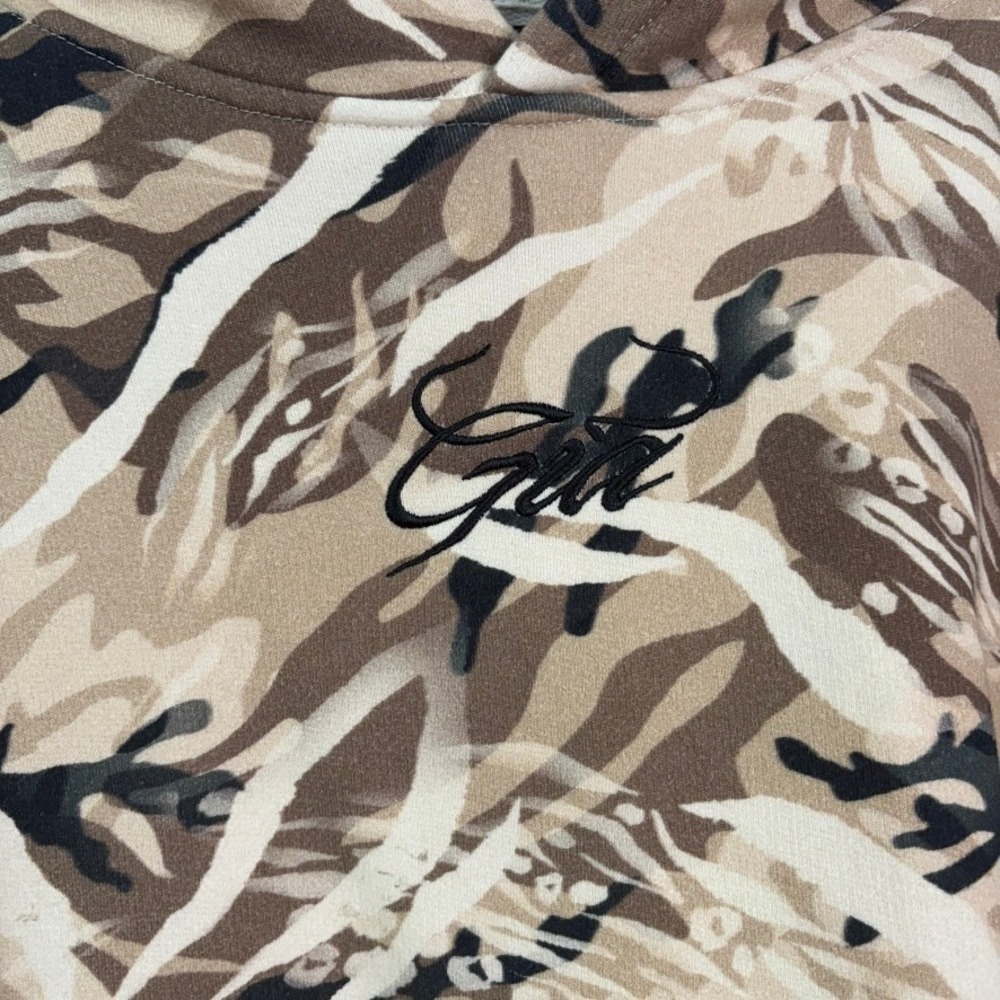 I AM GIA Camo Hoodie Women's Medium Oversized Logo Sweatshirt Streetwear - Picture 4 of 10